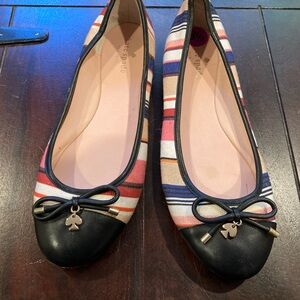 Kate Spade Multicolor Striped Ballet Flats 8.5